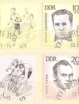 DDR Briefmarken berühmte Sportler (417) - Hamburg