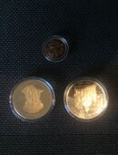3 Münzen vergolden in 69168