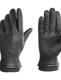 PEARLWOOD Lederhandschuhe SOHO (1 Paar) Strickbündchen, Temperaturregulierend, gefüttert