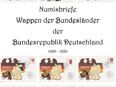 Goldmünzen in Numisbriefen "Wappen der Bundesländer" vergoldet. (627) in 20097