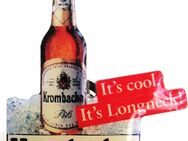 Krombacher - It´s cool. It´s Longneck. - Pin 35 x 29 mm - Doberschütz