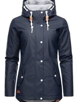 Ragwear Regenjacke Marge warm gefütterter Damen Winter Regenmantel