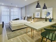 Voll möblierte 1-Zimmer-Wohnung mit Balkon im Apartmenthouse im Stuttgarter Zentrum - Stuttgart