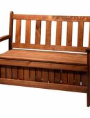 Dobar Truhenbank Stauraum Sitzbank Gartenbank Holzbank #29350 in 75217