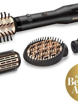 BaByliss Warmluftbürste AS970E Big Hair Luxe, rotierender Heißluftstyler mit 4 Aufsätzen