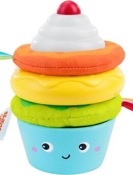 Bright Starts Stapelspielzeug Cupcake Tower Stacking Toy with Teether
