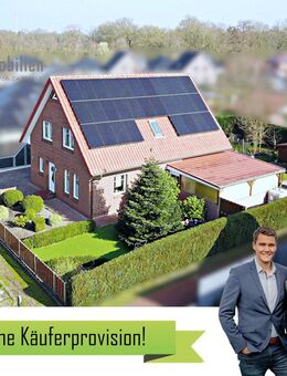 Harkebrügge: Junges Einfamilienhaus mit Fußbodenerwärmung, PV-Anlage, Stromspeicher und Sauna - Barßel