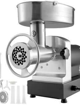 Elektrischer Fleischwolf 1100W – Edelstahl Fleischmaschine mit 450 kg/h Kapazität Set3452 - Wuppertal