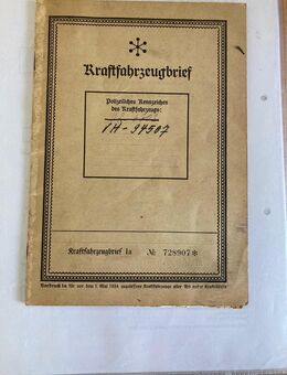 Kraftfahrzeug Brief Antik - Friedrichshafen