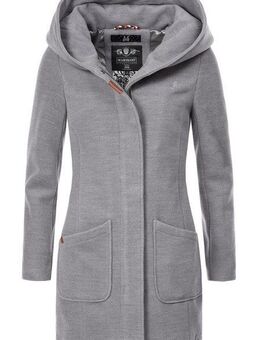 Marikoo Wintermantel Maikoo hochwertiger Mantel in Wollmantel-Optik mit großer Kapuze