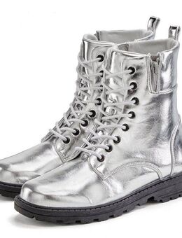 LASCANA Stiefelette im angesagten Metallic-Look, Stiefel, Boots VEGAN