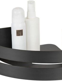 WENKO Eckregal Turbo-Loc® Modell Bivio, aus Aluminium für Shampoo, rostfrei, Befestigen ohne Bohren