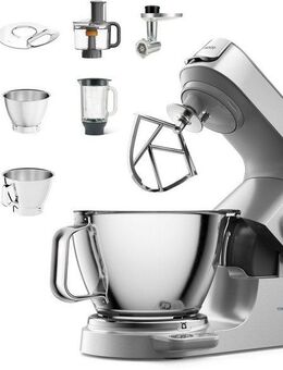 KENWOOD Küchenmaschine Titanium Chef Baker KVC85.594SI, 1200 W, 5 l Schüssel, inkl. umfangreiches Zubehör, mit integrierter EasyWeigh Waage