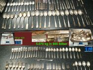 Silber Altbesteck, 800 ca 5 kg + 132 gr 925, Wert laut ESG 3300 € - Berlin