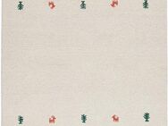 THEKO Wollteppich Gabbeh Motiv, Handweb Teppich, Tiermotiv, reine Wolle, handgewebt, rechteckig, Höhe: 14 mm, reine Wolle, handgewebt, Wohnzimmer, Schlafzimmer, Esszimmer