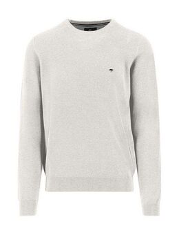 FYNCH-HATTON Rundhalspullover mit Logo Stickerei