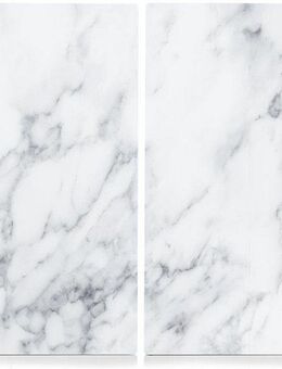 Zeller Present Schneide- und Abdeckplatte Marmor, ESG-Sicherheitsglas, (Set, 2 tlg), Hitzebeständig bis 220/240°C