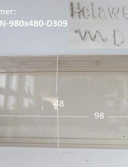 Wohnwagenfenster HelawerkP D309 ca 98 x 48, Fendt / Tabbert, klar, neue Ware mit Lagerspuren - Schotten Zentrum