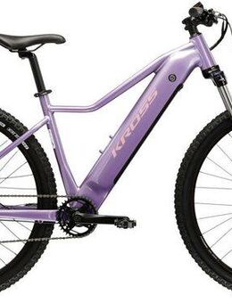 Kross E-Bike Mountainbike KROSS E-MTB Lea Boost 1.0 522 29" lila 8 Gänge, 8 Gang Shimano ESSA U2000 Schaltwerk, Kettenschaltung, Heckmotor, 522 Wh, Pedelec, Elektrofahrrad für Damen und Herren, MTB
