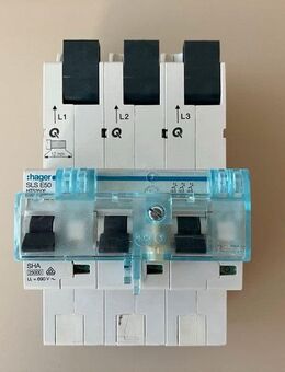 Hager SLS E50 - Leitungsschutzschalter , 3 polig, 50A - Wiesbaden