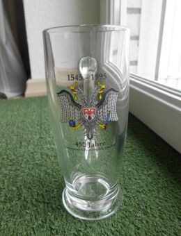 450 Jahre Uetersener Schützengilde 1545-1995 Glas Bierseidel 0,3 l Bierkrug Bierglas Seidel Krug 3,- - Flensburg