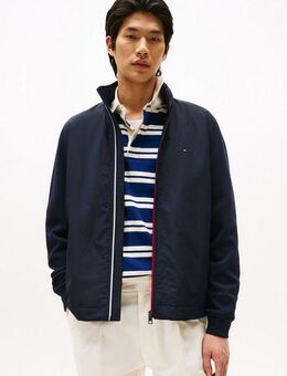 Tommy Hilfiger Blouson MIX MEDIA HARRINGTON Kontrast-Struktur an Ärmeln