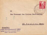 SBZ: MiNr. 219 a, 11.10.1948, "Persönlichkeiten aus Politik, Kunst, Wissenschaft (Köpfe I)", Ganzstück (Umschlag), Sonderstempel - Brandenburg (Havel)