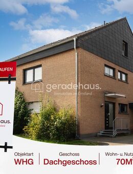 Charmante Dachgeschosswohnung mit Potenzial in begehrter Lage von Lingen-Baccum - Lingen (Ems)