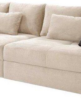 Jockenhöfer Gruppe Big-Sofa Maxi, Federkernpolsterung, inklusive 8 Kissen