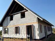 Doppelhaus (KfW 55 Standard) im Rohbau mit Weitblick im familienfreundlichen Wohngebiet - Klixbüll