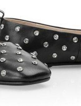 Marc Cain Ballerina, Flats, Loafer, Slipper mit Glitzersteinchen besetzt