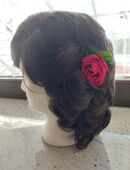 Perücke mit Perückenkopf, Brautfrisur, Hochzeitsfrisur, neuwertig in 85617