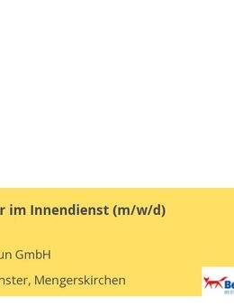 Fachberater im Innendienst (m/w/d) - Mengerskirchen