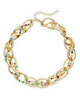 LASCANA Gliederkette, mit farbenfrohen Acrylperlen, Halsschmuck, Collier, Halskette