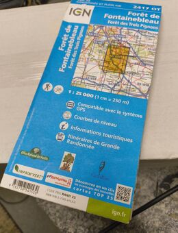 Fontainebleau Boulder- Wanderkarte - Hemsbach