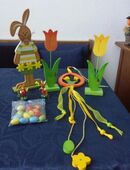 Oster Deko aus Holz und teilweise aus Filz in 34131