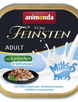 Sparpaket animonda Vom Feinsten Adult Milkies in Sauce 64 x 100 g - Kaninchen in Sahnesauce
