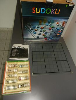 Sudoku - Glasplatte + Glassteine (vollständig mit Spielanleitung) - Partyspiel Party Gesellschaftsspiel - Chemnitz