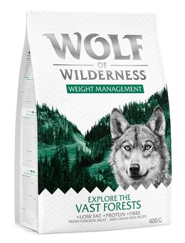 Wolf of Wilderness Probierbeutel - getreidefrei - Weight Management (400 g)