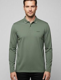 BOSS GREEN Langarm-Poloshirt Pirol Langarm, regular fit, Logo-Stickerei