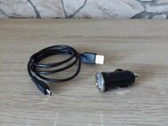 Auto / KFZ (12V/24V) Ladegerät "schwarz" m. Micro-USB Ladekabel 1m NEU - Andernach