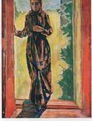 Kunstdruck , Junge Mutter auf dem ersten Kirchgang ., Gemälde von Henrik Sörensen , Blatt 20cm x 13,5cm , M7 in 02828