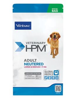 Virbac Veterinary HPM Adult Dog Neutered Large & Medium - Sparpaket: 2 x 12 kg