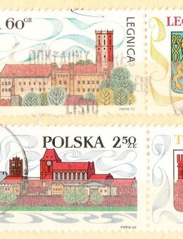 Polnische Briefmarken Städte mit Wappen (440) - Hamburg