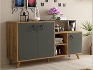 Konsolenschrank Schrank Nussbaum und anthrazit 143 cm UVP 297€ - Schwalmstadt Zentrum