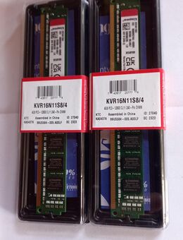 Kingston KVR16N11S8/4 RAM 2x 4GB - Lobsigen
