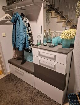 Garderobe Schuhschrank Spiegel Ablage Bank Haken weiß - Landau (Pfalz)