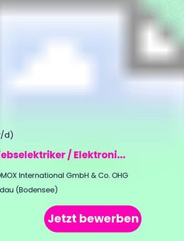 Betriebselektriker / Elektroniker für Betriebstechnik (m/w/d) - Lindau (Bodensee)