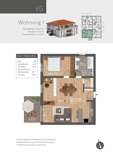 HAUS 3; 7TÄLER WOHNEN Dietfurt: Neubau 2-Zimmer-Erdgeschoss-Wohnung mit Aufzug u. Tiefgarage (provisionsfrei)