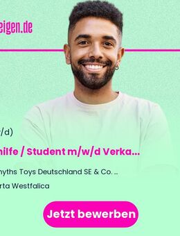 Aushilfe / Student m/w/d Verkauf / Warenverräumung / Online-Bestellungen in Porta Westfalica - Porta Westfalica